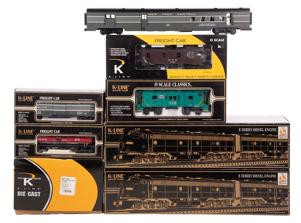 Lot 422: K-Line Model Train O Scale New York Central Assortment