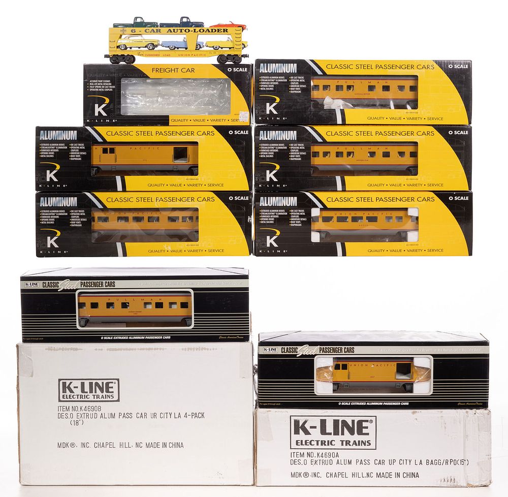 Lot 444: K-Line Model Train O Scale Union Pacific Assortment