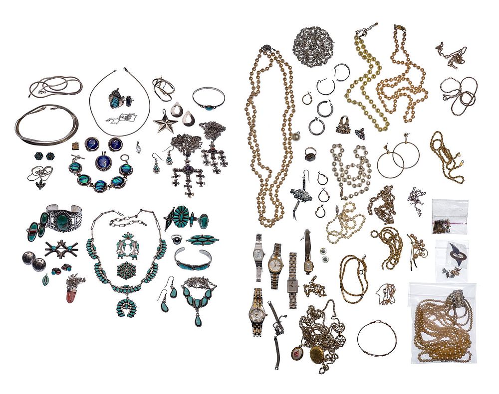 Lot 228: Sterling Silver and Costume Jewelry Assortment