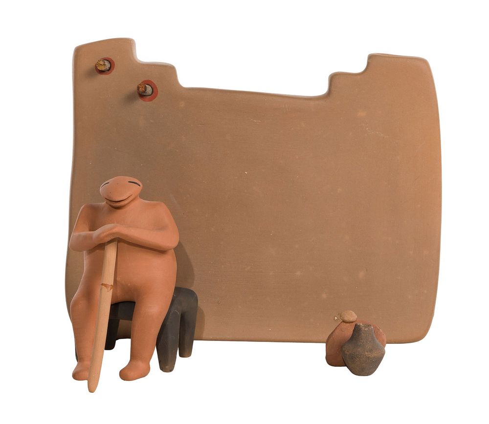 Lot 244: Nora Naranjo Morse (American / Santa Clara Pueblo, b.1953) Pottery Sculpture