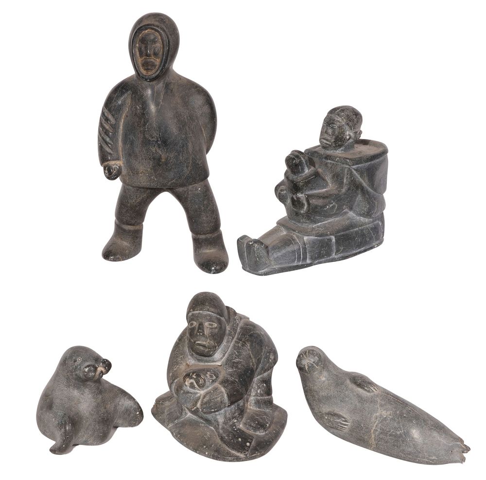 Lot 255: Inuit Carved Figurine Assortment