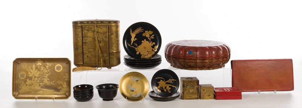 Lot 260: Japanese Hiramaki-e Lacquer Collection