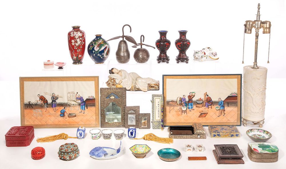 Lot 270: Asian Decorative Object Assortment