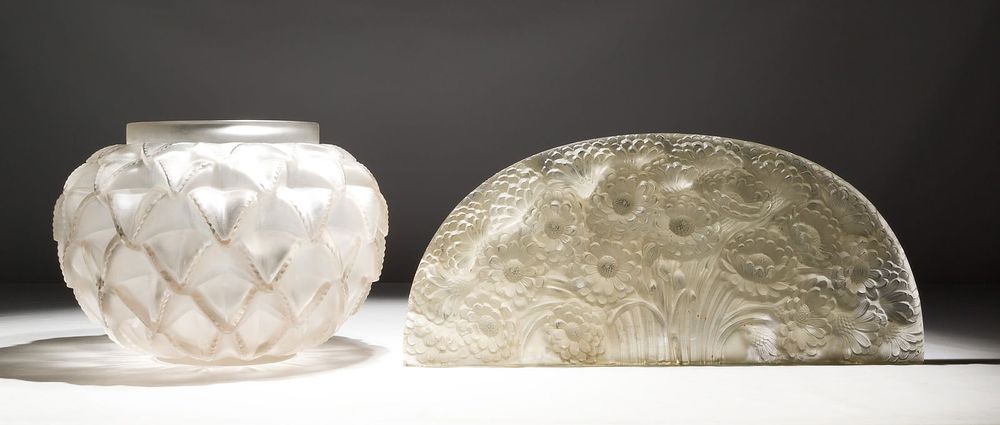 Lot 284: Lalique Style Decorative Objects