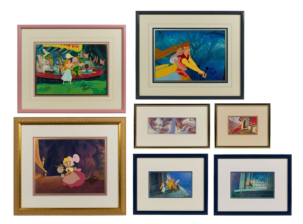 Lot 334: Don Bluth (American, b.1937) 'Thumbelina' Animation Art Assortment