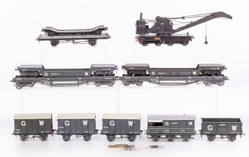 Lot 344: Lawrence Scale Models Model Train O Scale Car Assortment