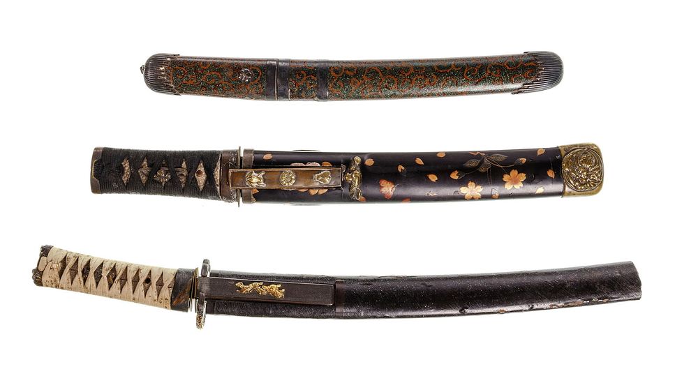 Lot 348: Wakizashi Samurai Sword Assortment