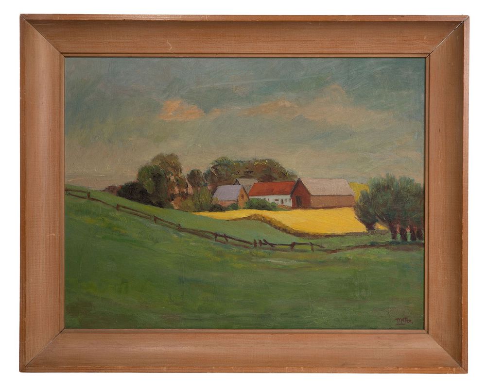 Lot 153: Henry Lee McFee (American, 1886-1953) Oil on Hardboard