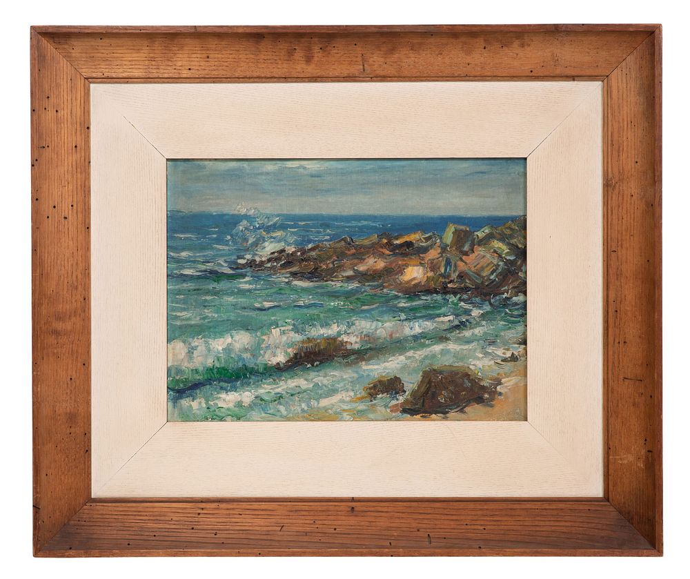 Lot 163: Alois Lecoque (Czech, 1891-1981) 'Capri' Oil on Board