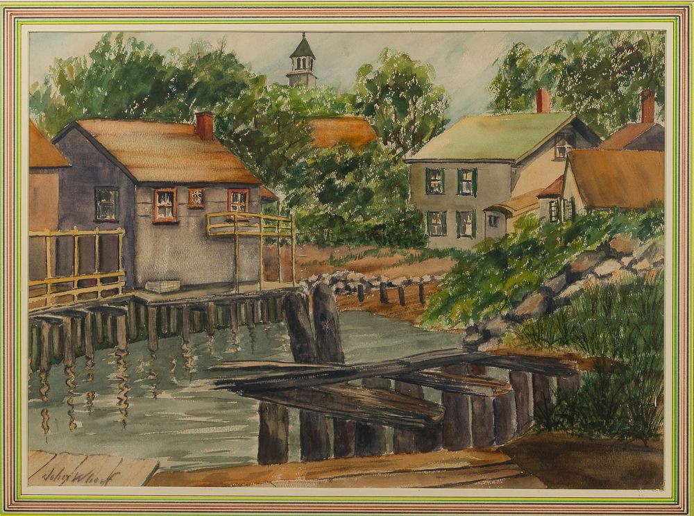 Lot 164: John Worf (American, 1903-1959) Watercolor