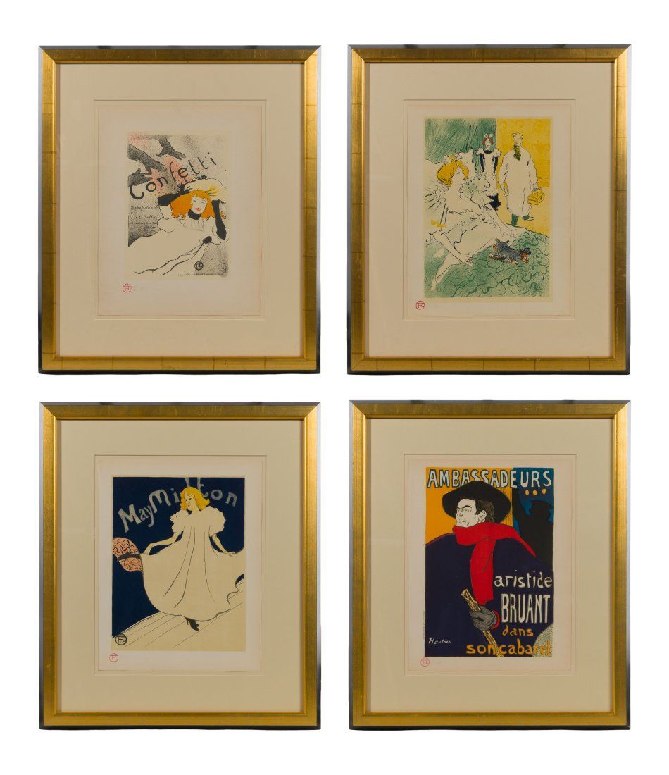 Lot 178: Henri de Toulouse-Lautrec (French, 1864-1901) Lithograph Assortment