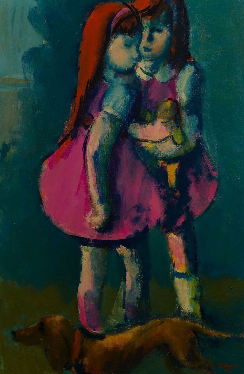 Lot 185: Gustav Likan (Yugoslavian, 1912-1998) Oil on Canvas