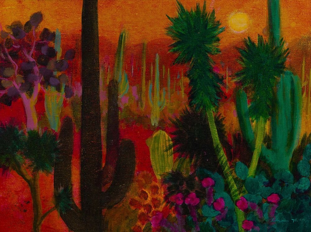 Lot 187: Gustav Likan (Yugoslavian, 1912-1998) Oil on Canvas Board