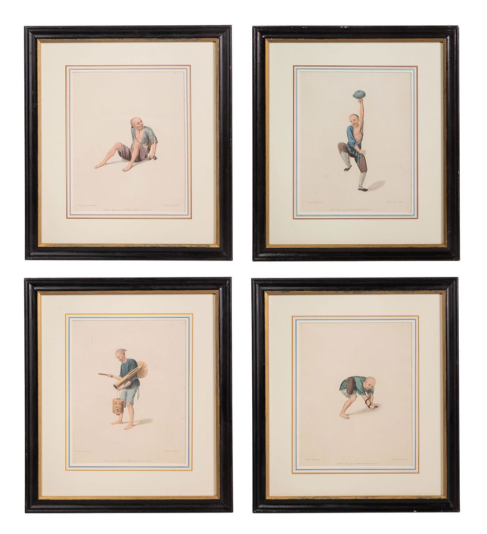 Lot 191: After Pu-Qua (Chinese, 18th Century) Engraving Assortment