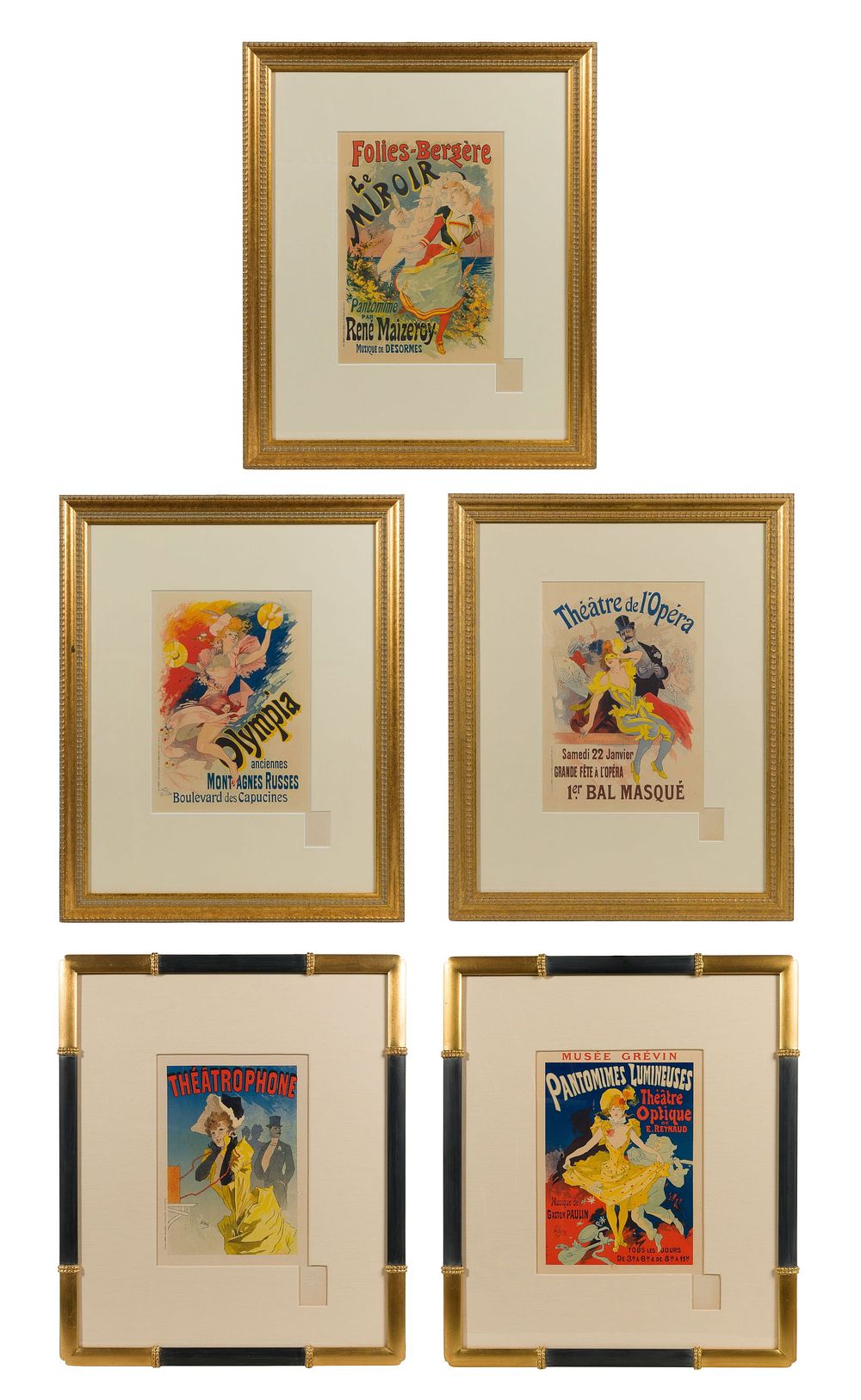 Lot 203: Jules Cheret (French, 1836-1932) 'Les Maitres de l'Affiche' Lithograph Assortment