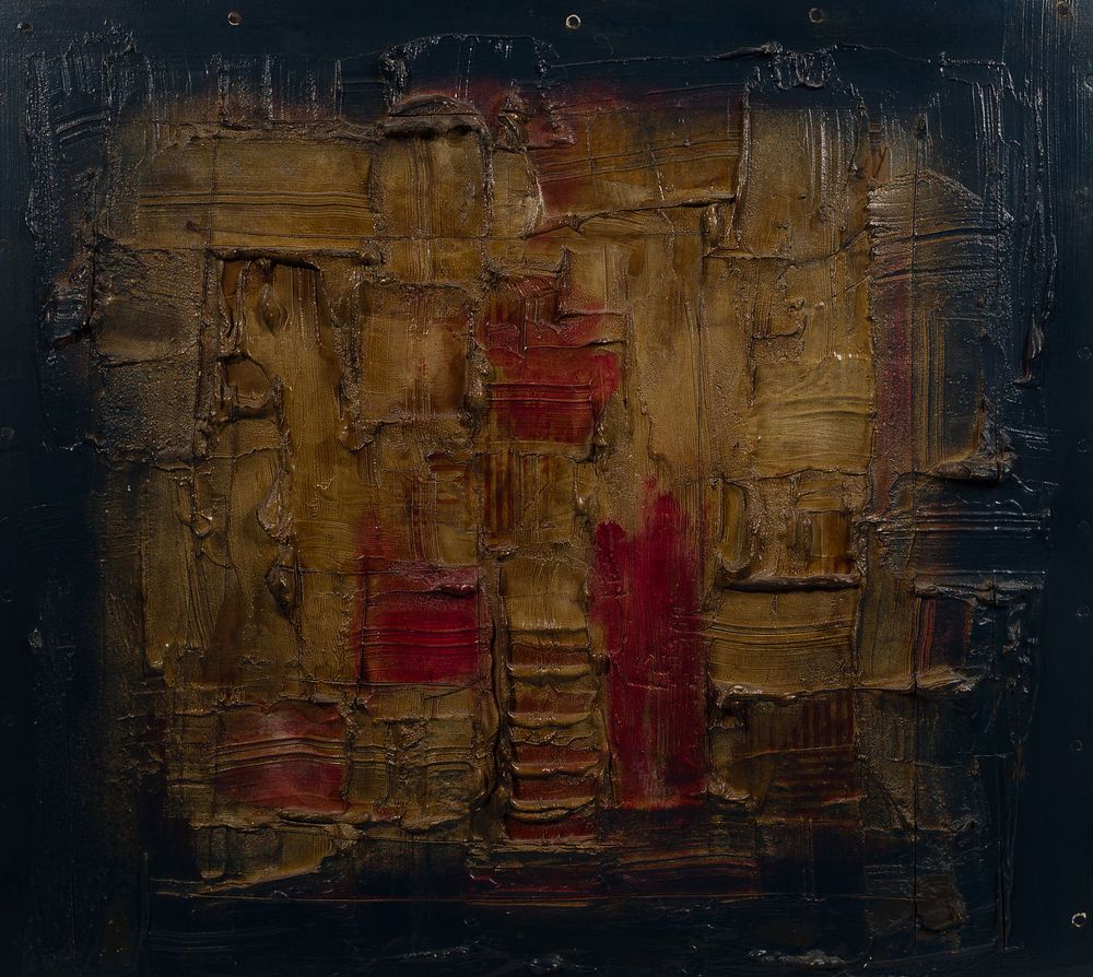 Lot 206: Harry Bouras (American, 1931-1990) "Lesser Aspect II" Oil on Board