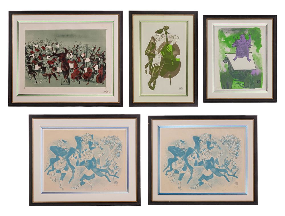 Lot 210: William Gropper (American, 1897-1977) Lithograph Collection