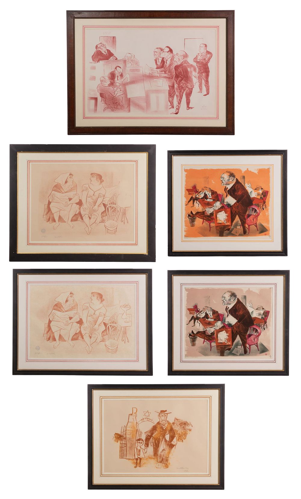 Lot 211: William Gropper (American, 1897-1977) Lithograph Collection