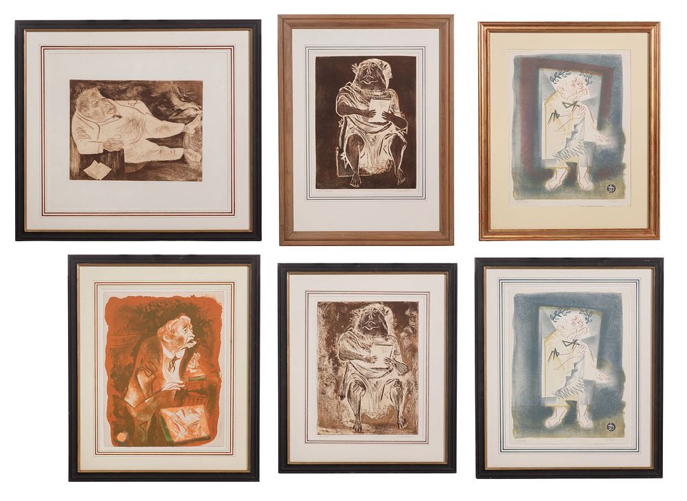 Lot 212: William Gropper (American, 1897-1977) Lithograph Collection