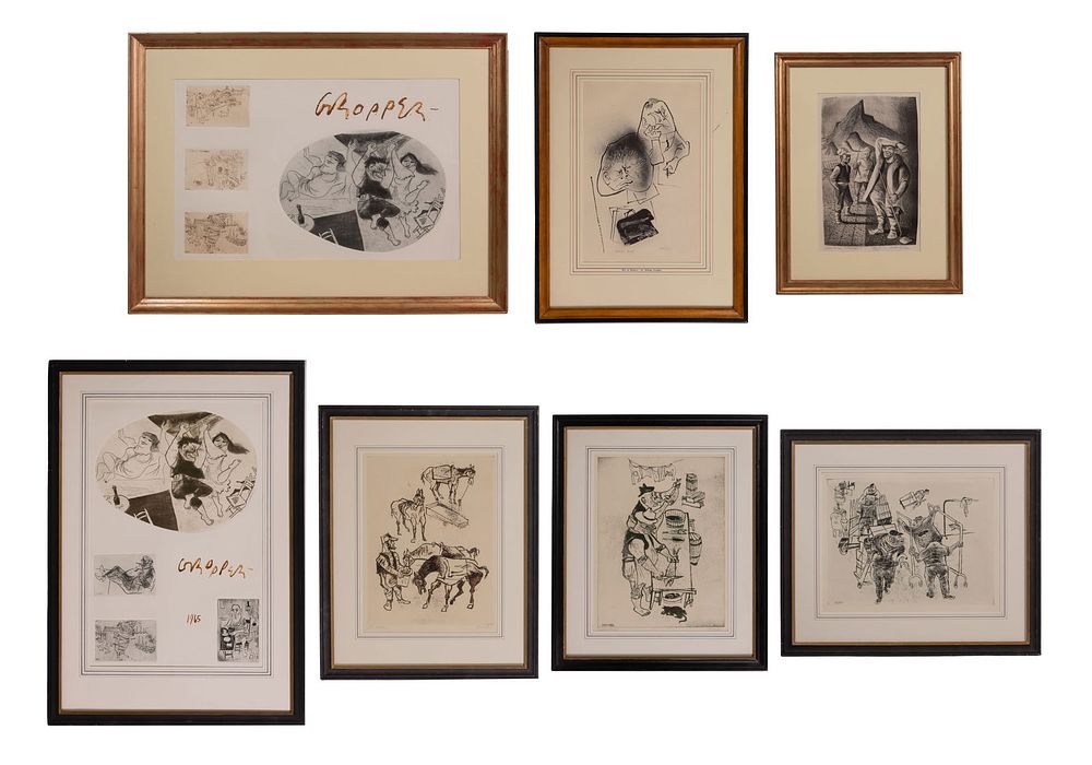 Lot 214: William Gropper (American, 1897-1977) Lithograph Collection