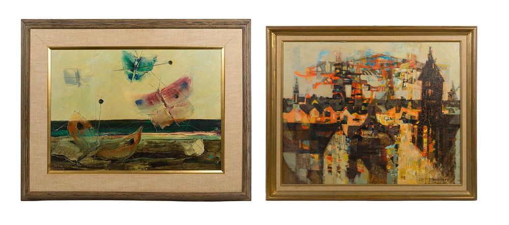 Lot 219: Ivan Mosca (Italian, 1915-2005) 'Enchantment' Oil on Canvas