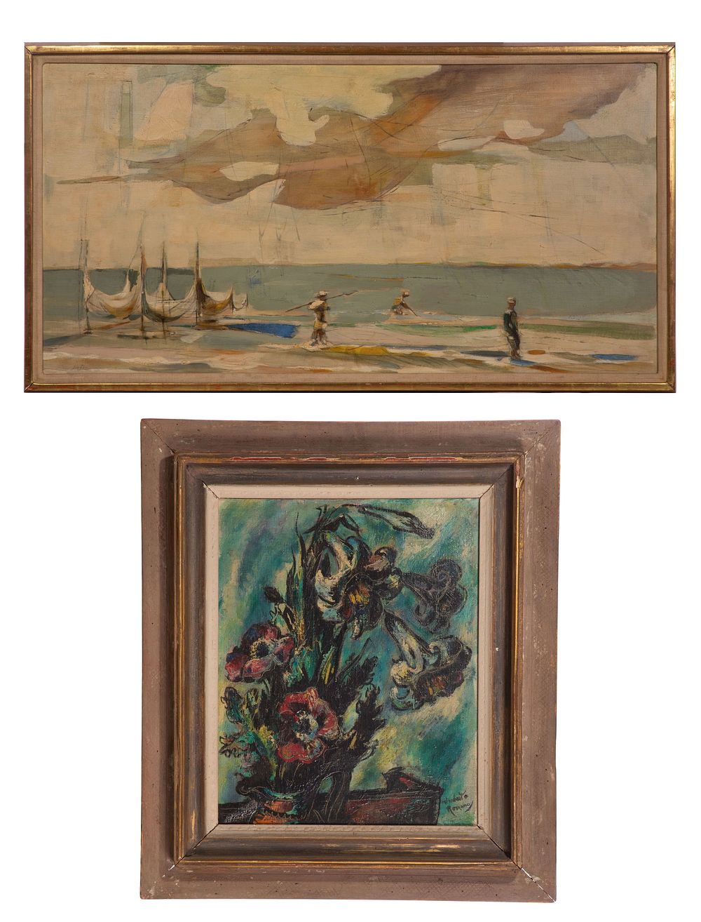 Lot 225: 20th Century American Oil Paintings
