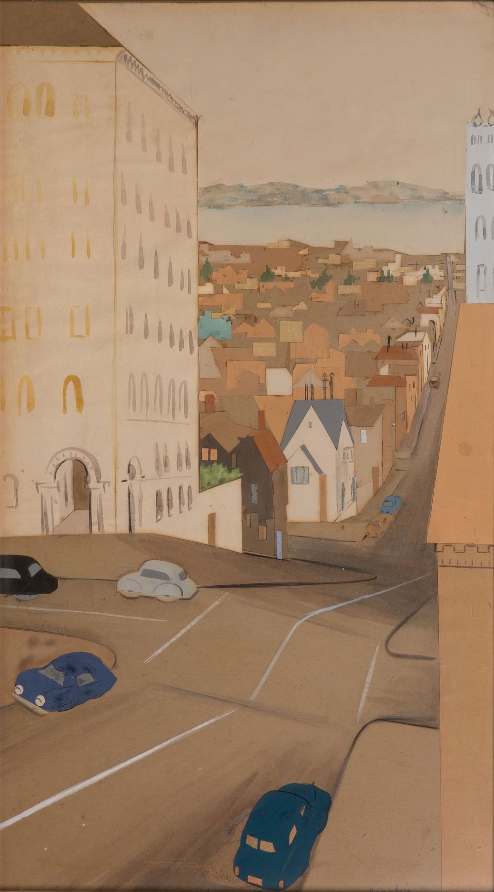 Lot 229: Helen Ludwig (American, 1911-2009) Mixed Media Collage