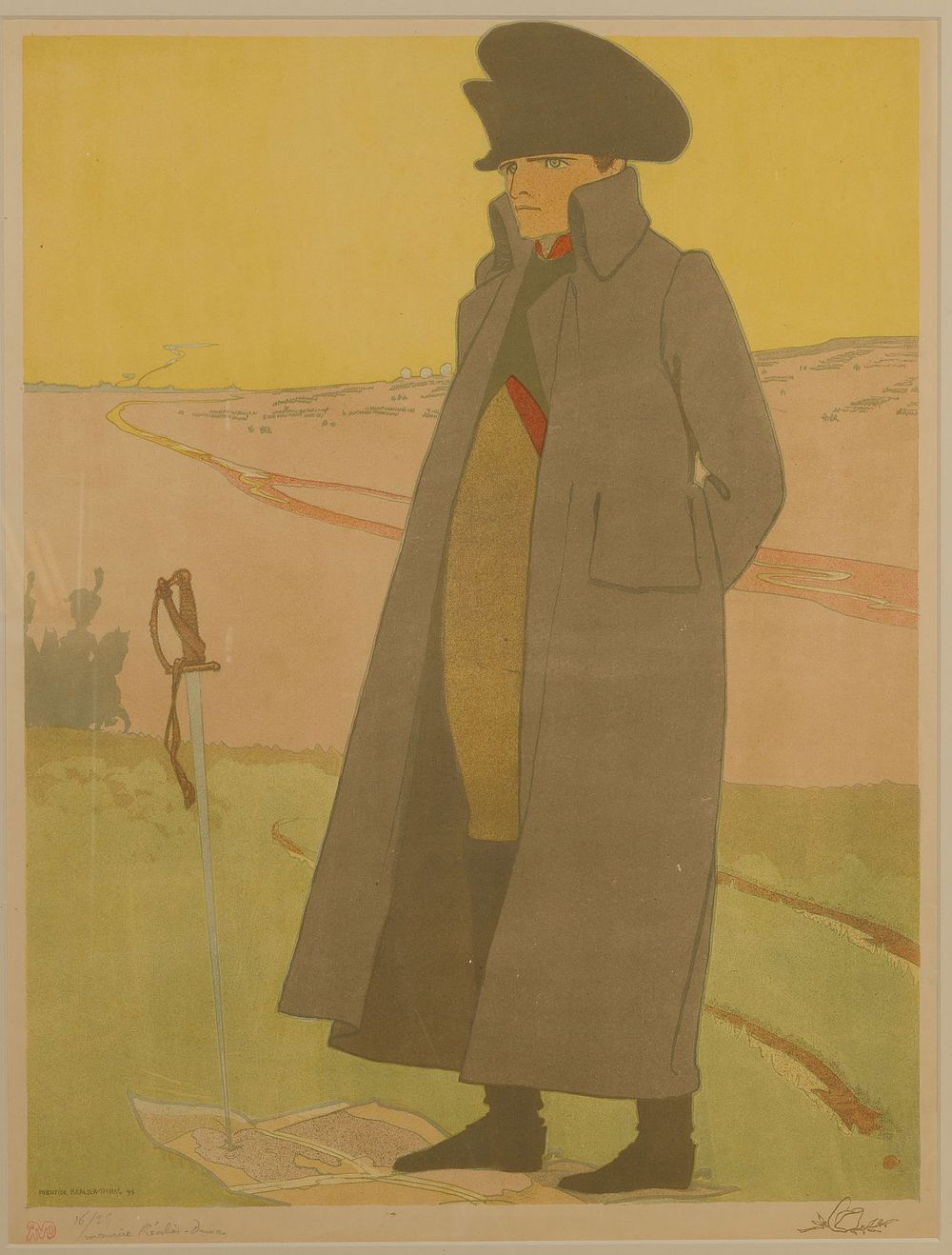Lot 238: Maurice Realier-Dumas (French, 1860-1928) 'Napoleon' Lithograph