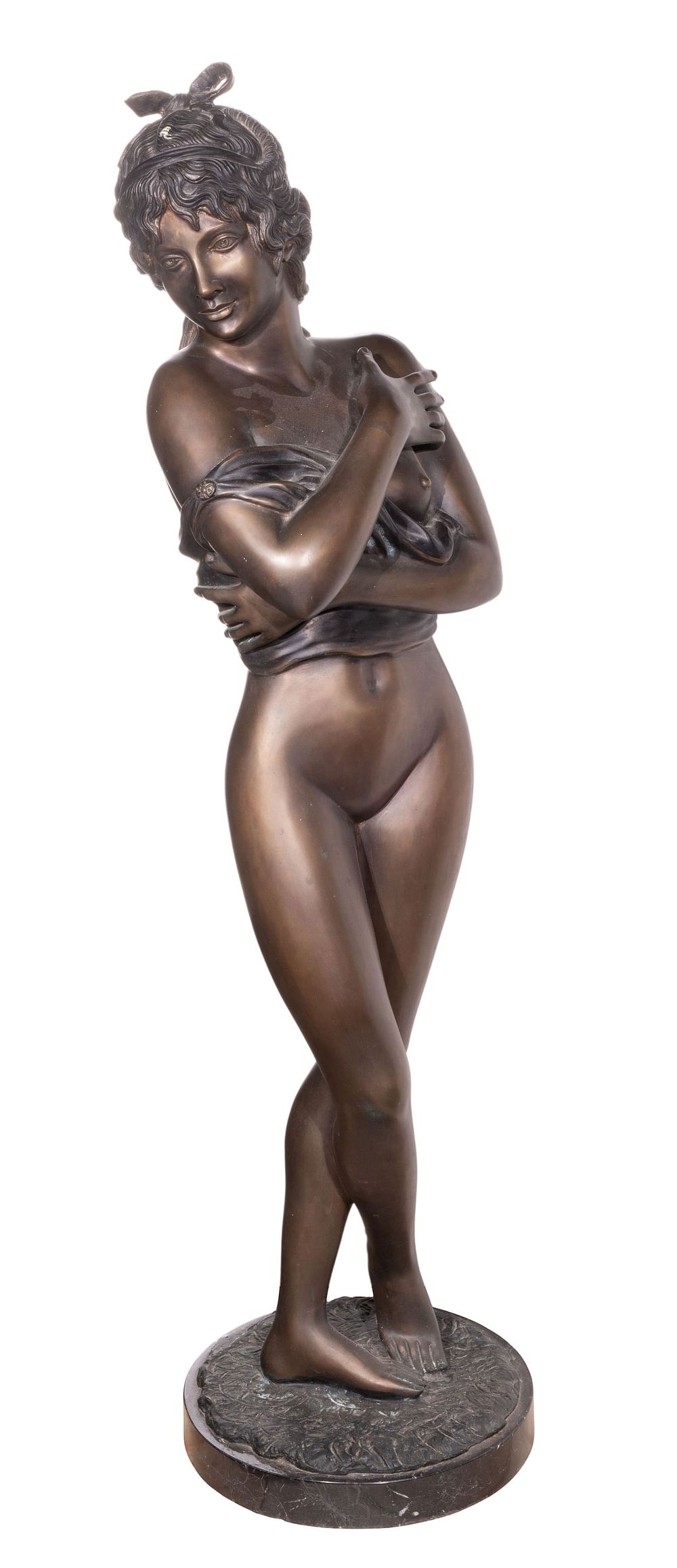 Lot 240: A. de Luca (20th Century) Bronze Sculpture