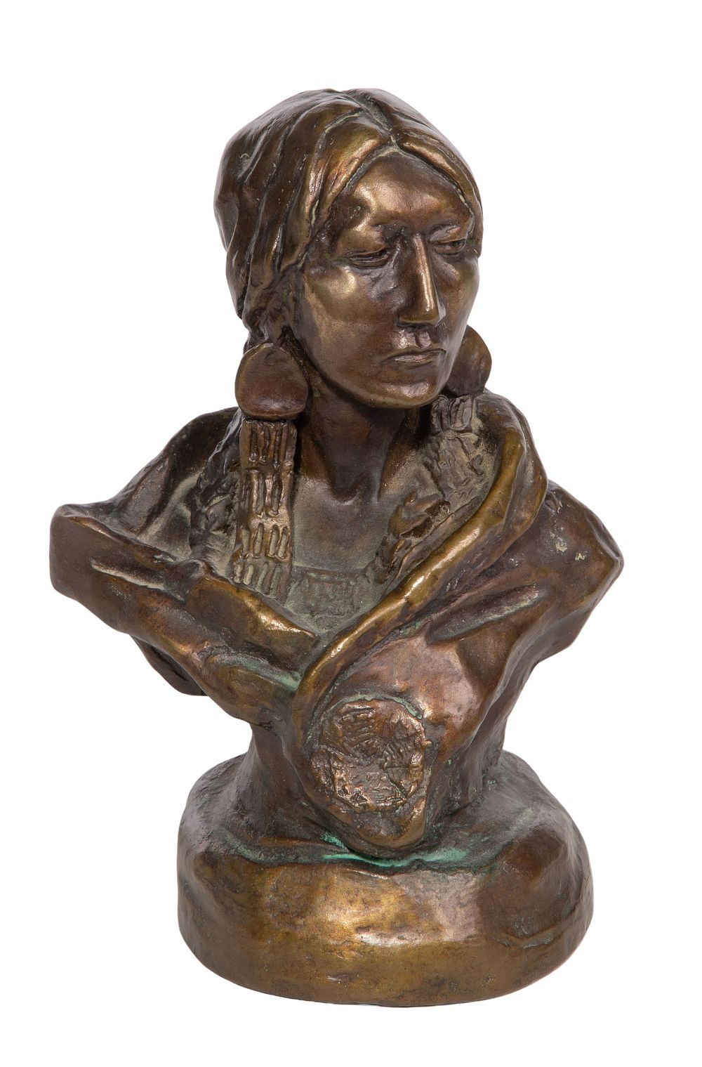 Lot 248: After Charles Marion Russell (American, 1864-1926) Bronze Bust
