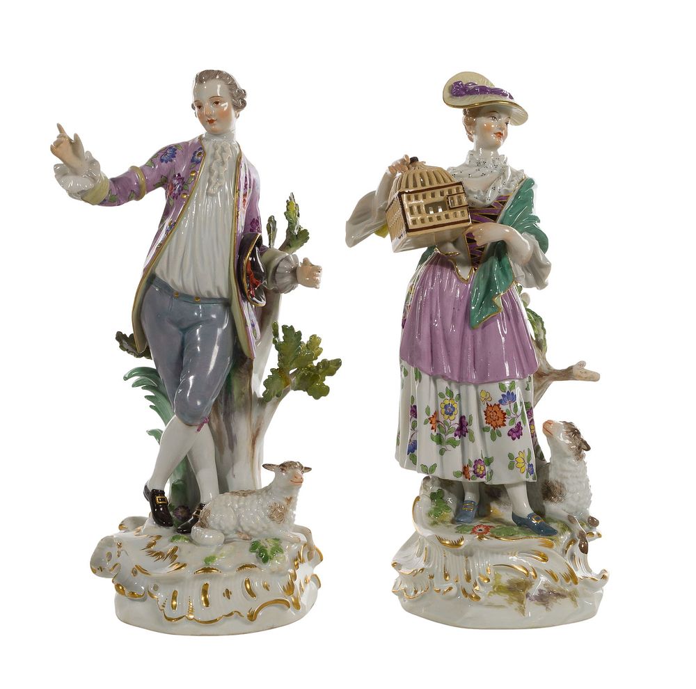 Lot 292: Meissen Porcelain Figurines