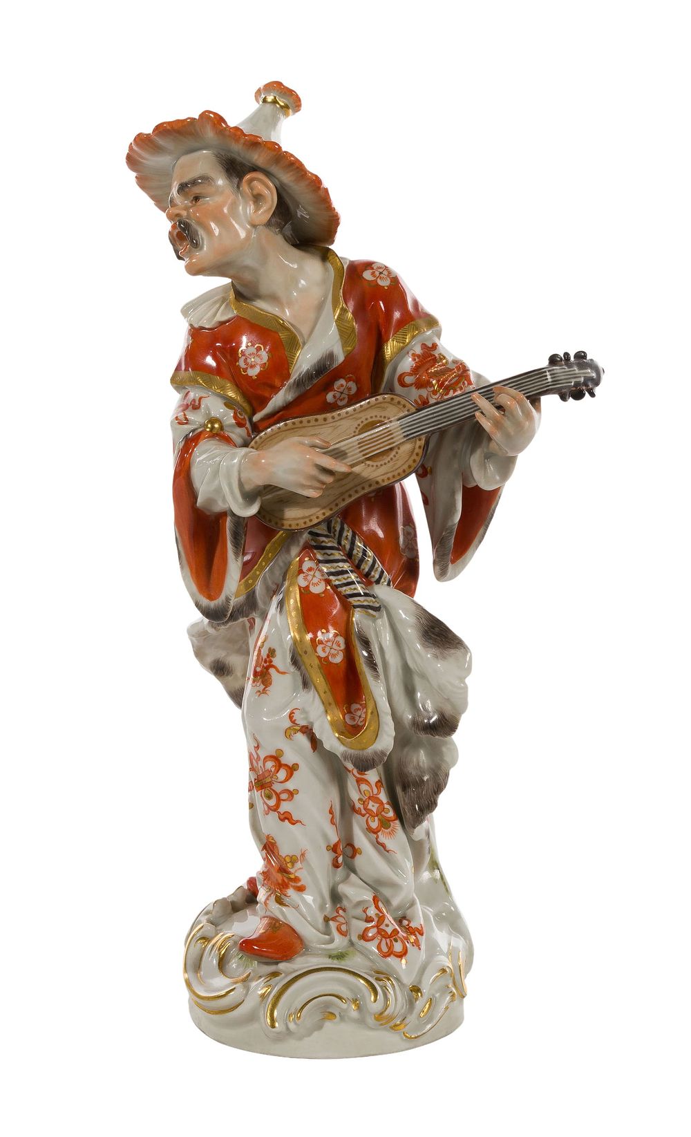 Lot 293: Meissen Porcelain Malabar Musician Figurine