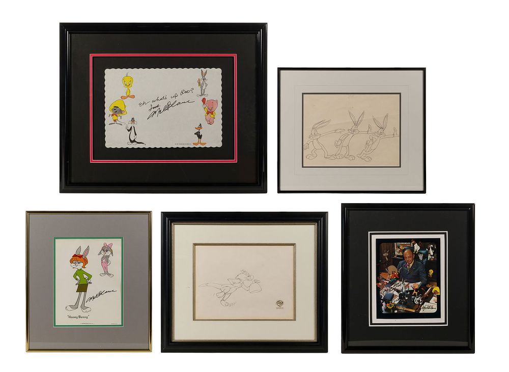 Lot 362: Mel Blanc and Warner Brothers Animation Art Collection