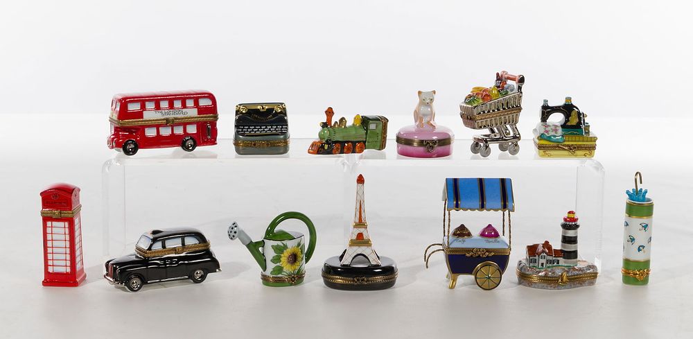 Lot 378: Limoges Trinket Box Collection