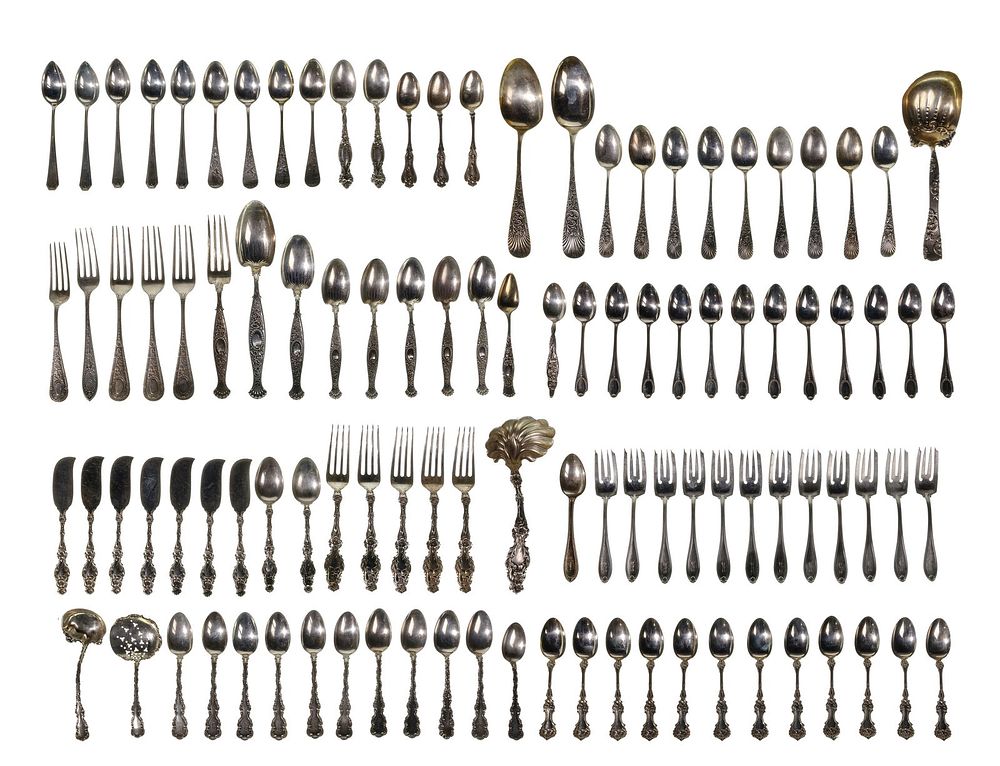 Lot 380: Sterling Silver Flatware Assortment