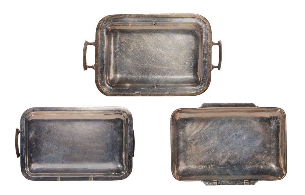 Lot 406: Sterling Silver Serving Trays