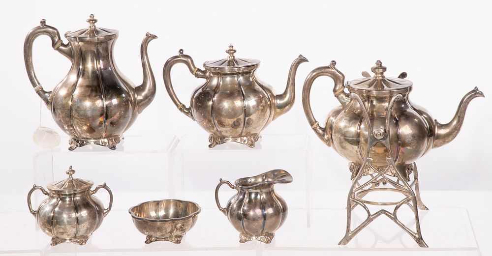Lot 407: Sterling Silver Tea Service
