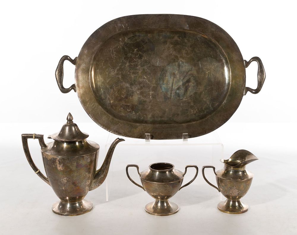 Lot 410: Sterling Silver Coffee Service
