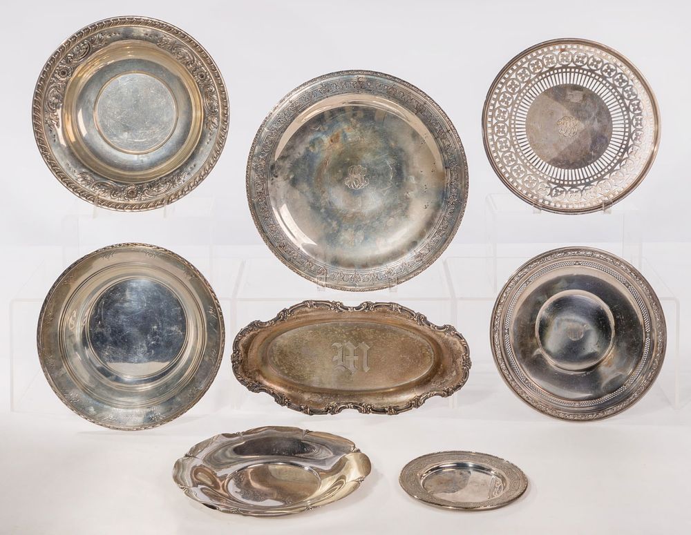 Lot 427: R. Wallace & Sons Sterling Silver Hollowware Assortment