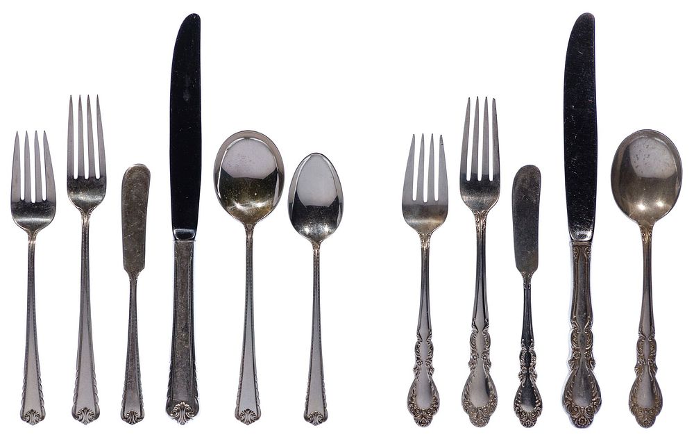 Lot 453: Rogers Sterling Silver Flatware Assortment