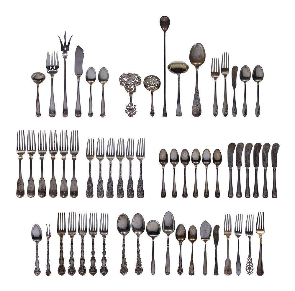 Lot 454: Gorham Sterling Silver Flatware Assortment