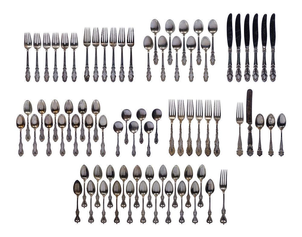 Lot 456: Towle Sterling Silver Flatware Assortment