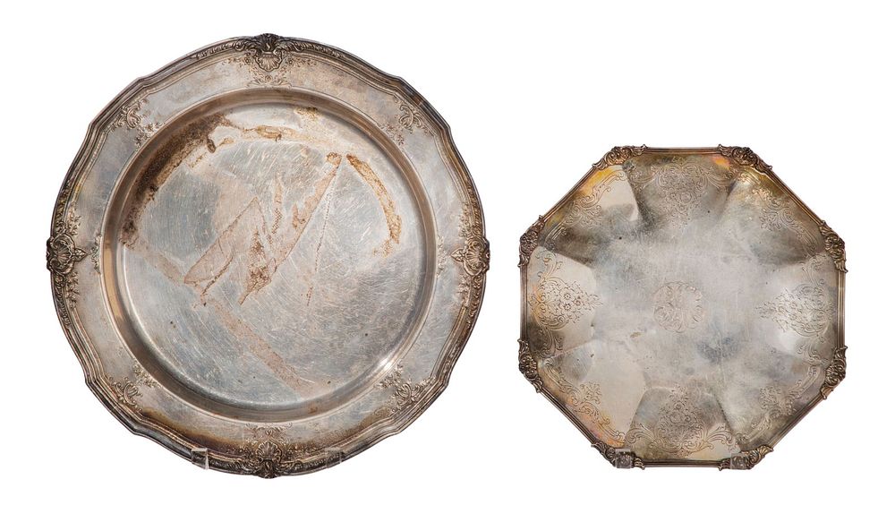 Lot 467: Reed & Barton Sterling Silver Serving Trays