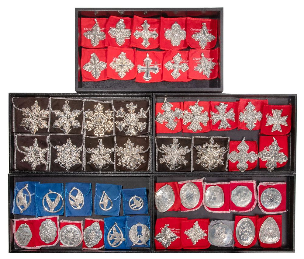 Lot 514: Sterling Silver Ornament Assortment