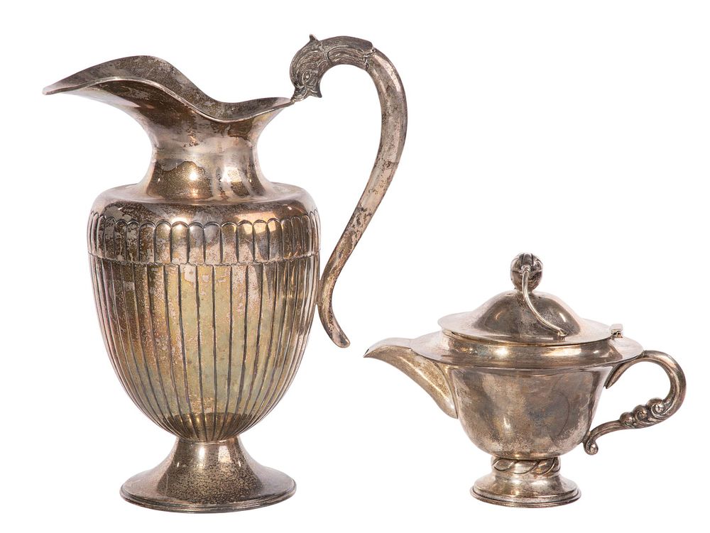Lot 527: Mexican Sterling Silver Hollowware