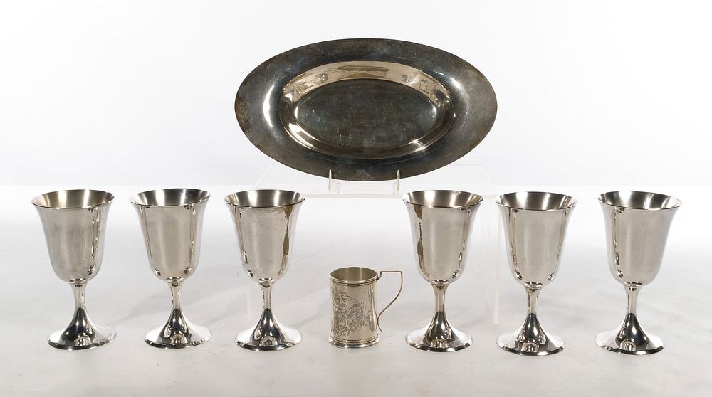 Lot 528: Steiff Sterling Silver Assortment