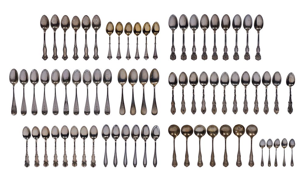 Lot 537: Sterling Silver Spoon Assortment