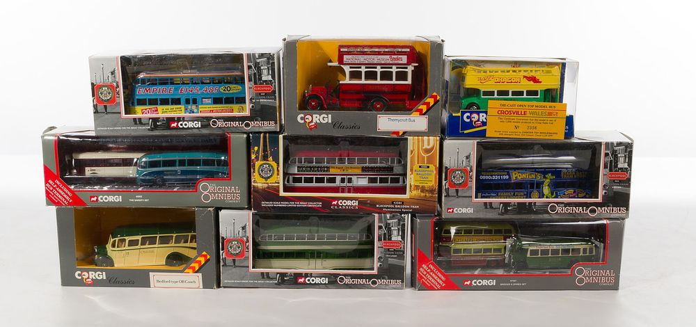 Lot 291: Corgi Toy Bus and Tram Assortment