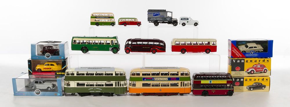 Lot 295: Toy Bus and Car Assortment