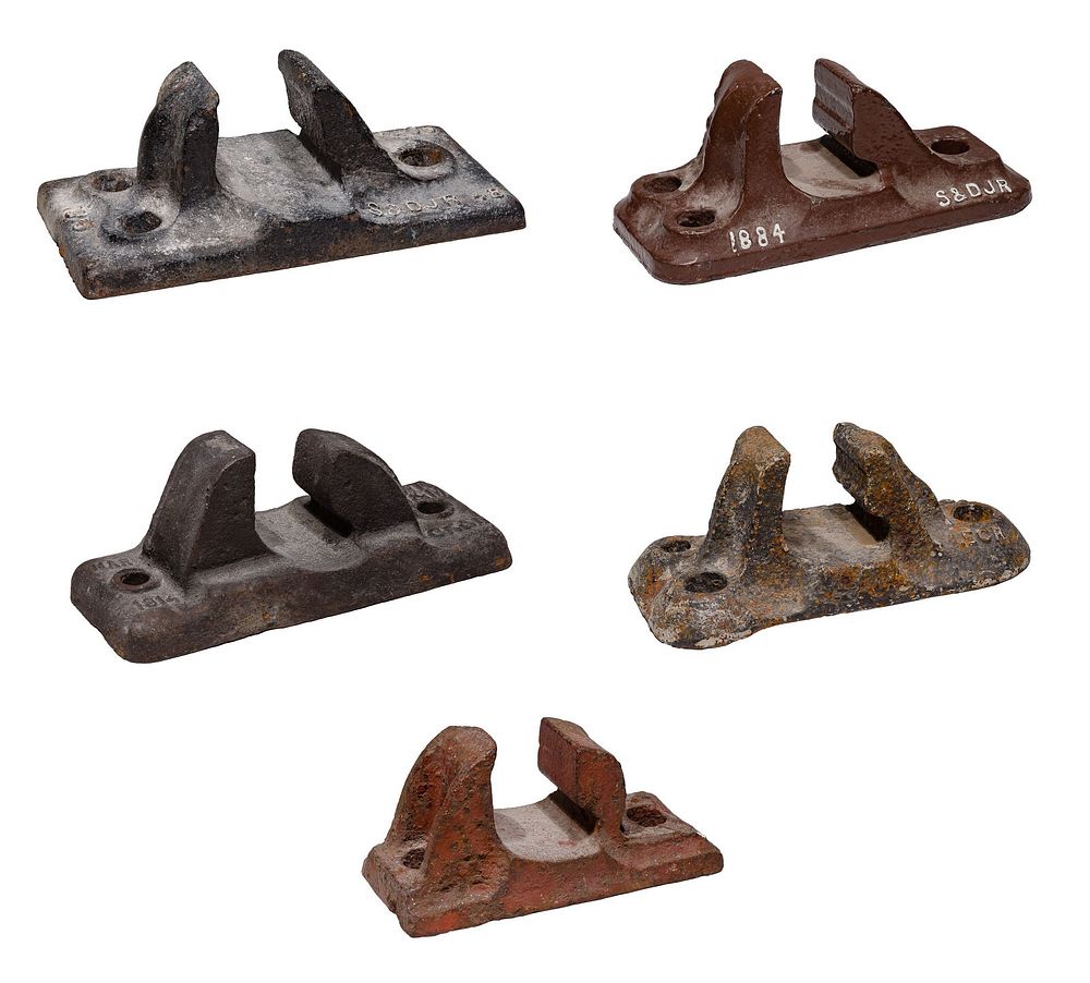 Lot 159: British Train Rail Chair Assortment